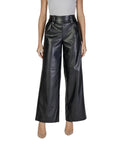 Only Leather-Look High Waist Wide Leg Fit Pants