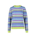 Kontatto Multicolor Striped Wool-Cashmere Blend Knit Sweater