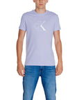 Calvin Klein Jeans Logo 100% Cotton T-Shirt - lilac