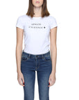 Armani Exchange Logo Cotton-Rich T-Shirt - White