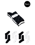 Calvin Klein Logo Cotton-Blend Midi Quarter Socks - 4 Pack