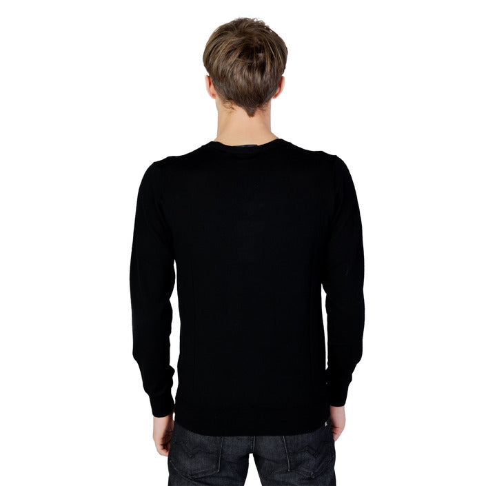 Liu Jo Minimalist V-Neck Wool Sweater - Black