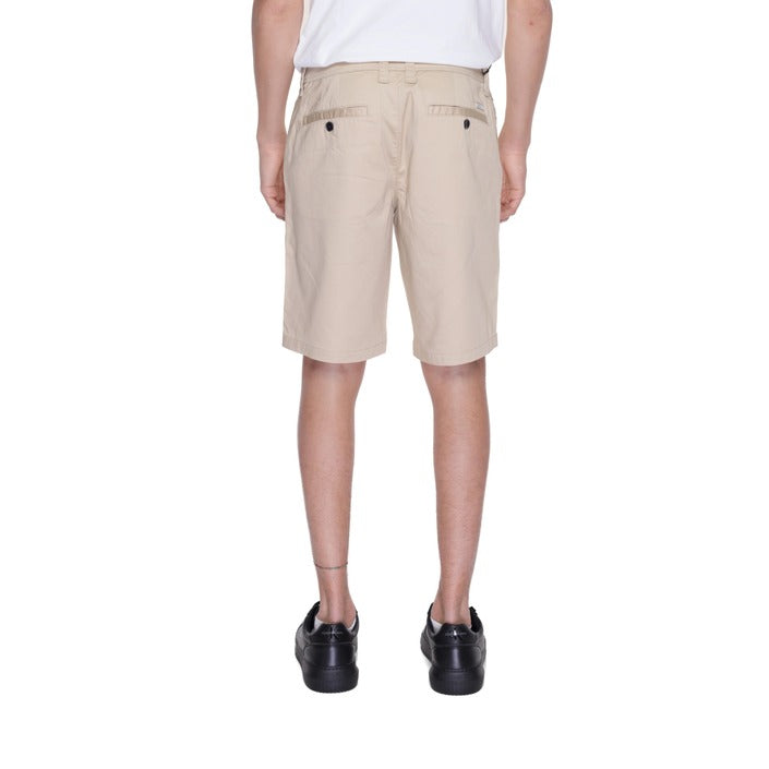 Armani Exchange Logo Cotton-Blend Chino Shorts