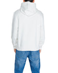 Calvin Klein Jeans Logo Hooded Pullover - white