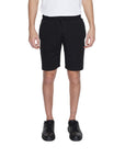 Emporio Armani Logo Cotton-Blend Athleisure Shorts - black