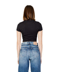Tommy Hilfiger Jeans Scripted Logo Cotton Blend Crop T-Shirt