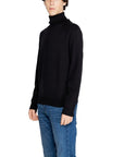 Armani Exchange Minimalist Cotton Blend Turtleneck Sweater