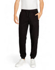 EA7 By Emporio Armani Athleisure Black Cotton Joggers