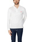 Peuterey Logo Pure Cotton Long Sleeve Polo Shirt