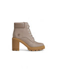 Timberland Minimalist Genuine Leather Lace-Up Heel Boots