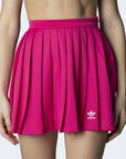 Adidas Logo Athleisure Pleated Mini Skirt