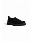 Calvin Klein Minimalist Suede Leather All Black Lace-Up Moccasin