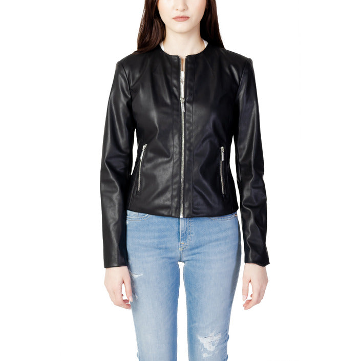 Armani Exchange Minimalist Leather-Look Jacket