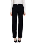 Guess Pure Cotton Minimalist Tailored Fit Wide Leg Trousers