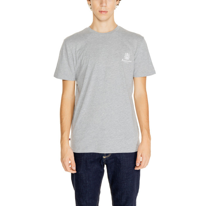 Aquascutum Logo Crewneck T-Shirt 100% Cotton