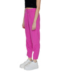 Only Pink Linen Straight Leg Ankle Length Pants