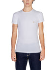 Emporio Armani Logo Cotton-Rich Fitted Crewneck T-Shirt - Multiple Colors