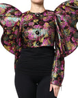 Dolce & Gabbana Brocade Floral Cropped Blazer