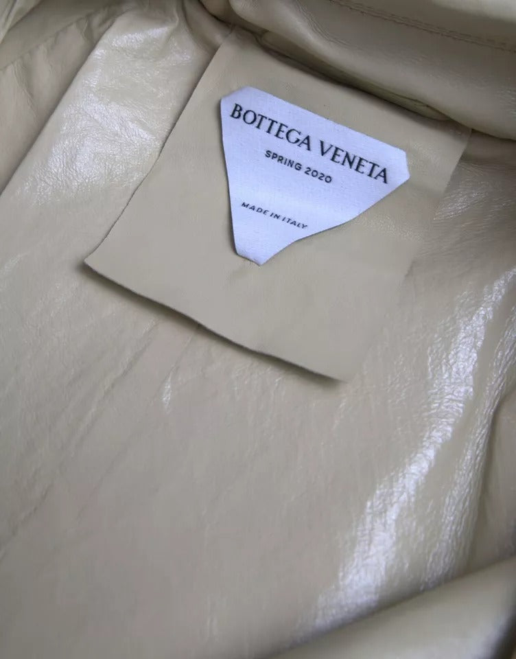 Bottega Veneta Leather Hooded Trench Coat Jacket