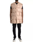 Bottega Veneta Quilted Sleeveless Leather Jacket - Beige