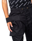 Minimal Black Cargo Shorts 100% Cotton