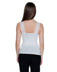 Vero Moda Minimalist Lace Trim Tank Top - white