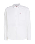 Tommy Hilfiger Logo Organic-Cotton Blend Short Collar Shirt