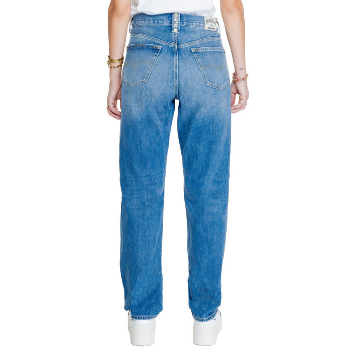 Replay Logo Regular Fit Baggy Jeans