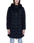 Guess Logo Hooded Longline Parka - black