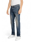 Gas Logo Straight Leg Fit Dirty Wash Denim Jeans