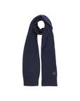 Boss Logo Unisex Wool-Cotton Blend Scarf - 2 Shades