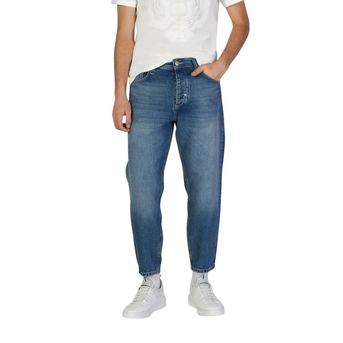 Antony Morato Medium Wash Tapered Crop Jeans