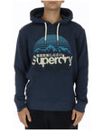 Superdry Logo Cotton-Blend Hooded Pullover - 2 Shades