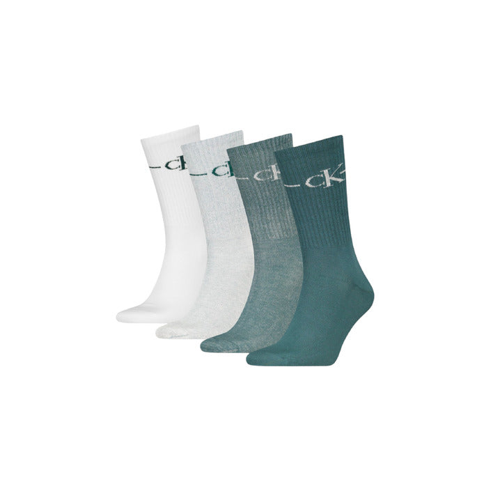 Calvin Klein Logo Midi Quarter Cotton-Blend Socks