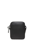 Armani Exchange Logo Unisex Black Vegan Leather Crossbody Bag