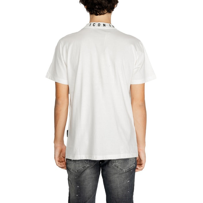 Icon Logo Collar 100% Cotton T-Shirt - white