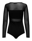 Only Minimalist Black Bodysuit Long Sleeve