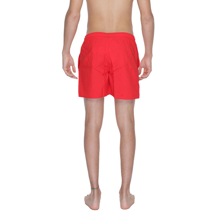 Emporio Armani Logo Quick Dry Athleisure Swim Shorts - red