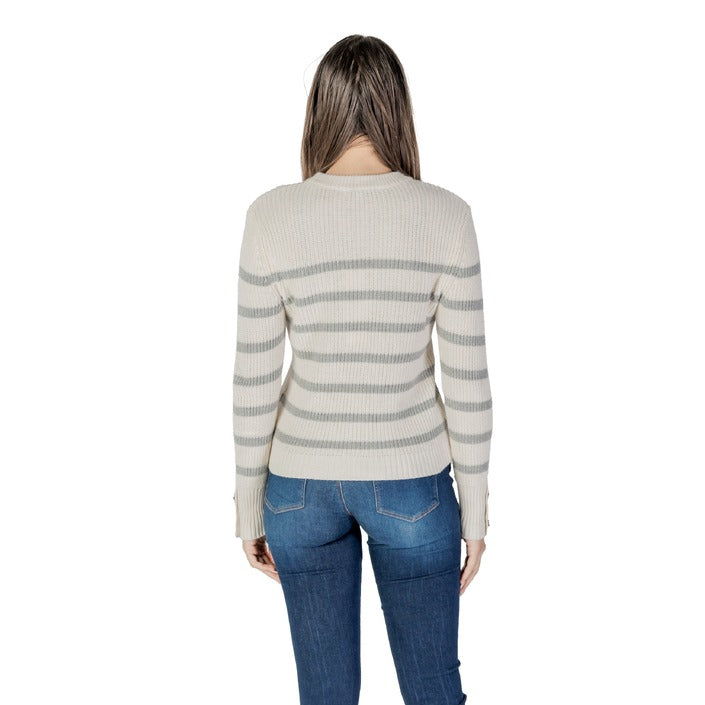 Morgan De Toi Stripe Cotton Long Sleeve Top