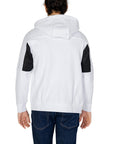 EA7 By Emporio Armani Logo Pure Cotton Athleisure Hooded Jacket - white