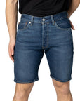 Levi`s Logo Medium Wash Denim Shorts