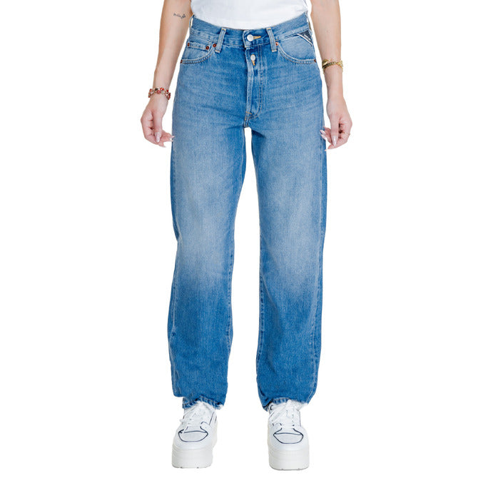 Replay Logo Regular Fit Baggy Jeans