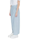 Vero Moda Linen Wrap Maxi Skirt Striped