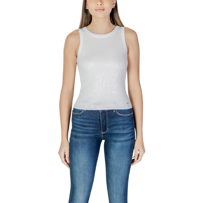 Guess Embellished 100% Cotton Tank Top