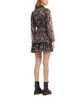 Desigual Sheer Sleeve Winter Mini Dress