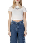 Tommy Hilfiger Jeans Logo Cotton-Blend Crop T-Shirt