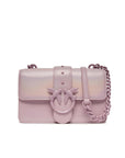 Pinko Logo Leather Structured Handbag
