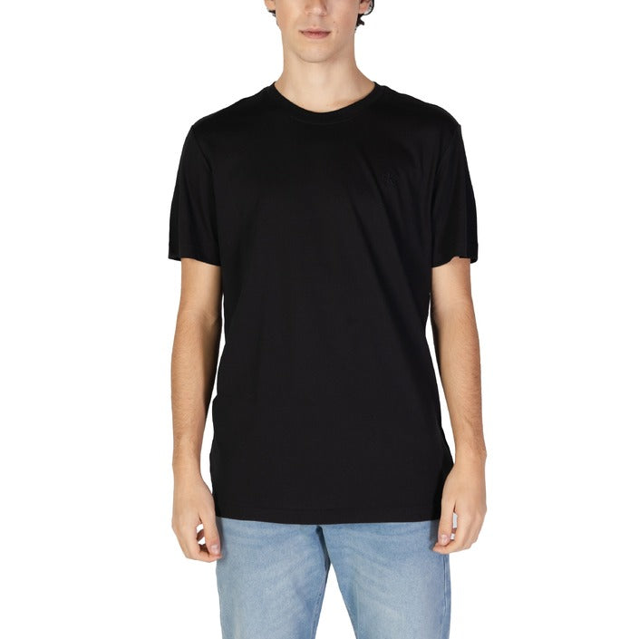 Calvin Klein Jeans Minimalist Black Cotton-Blend T-Shirt