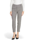 Only Checkered High Waist Slim Fit Capri Pants