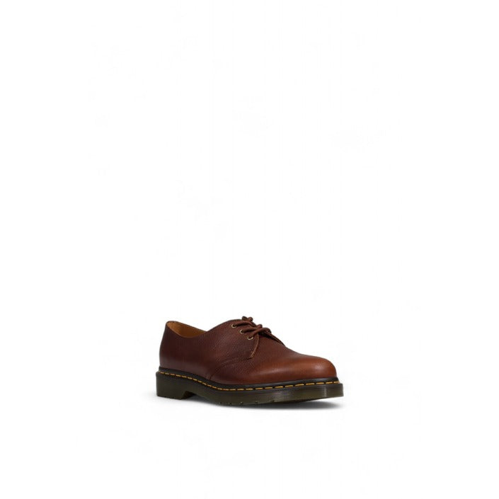 Dr. Martens Minimalist Brown Genuine Leather Lace-Up Shoes